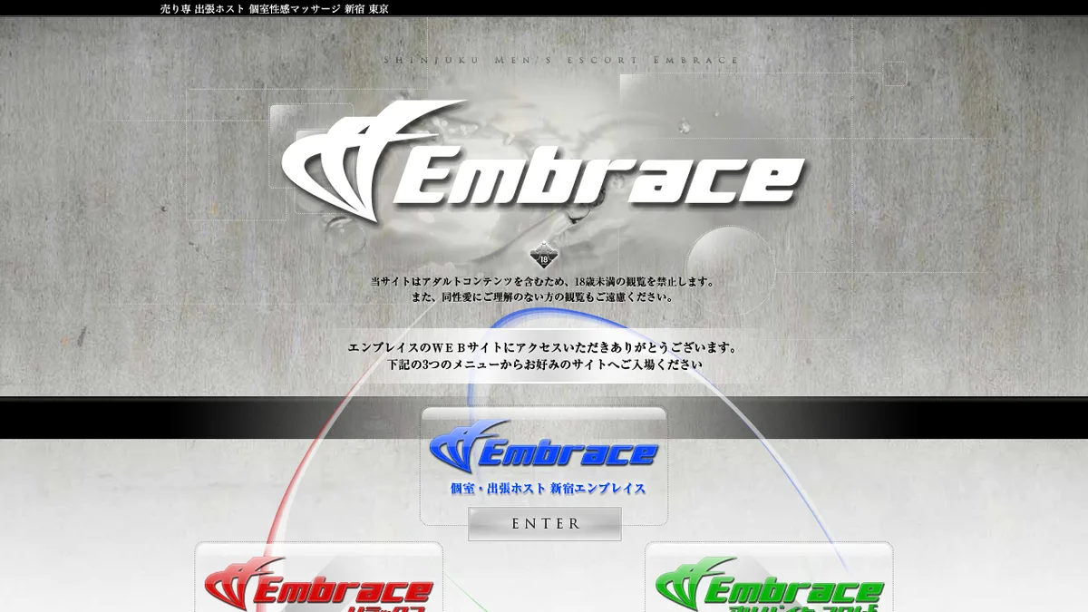 Shinjuku Embrace — official website screenshot